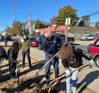 Tree planting in Providence