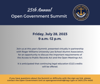 25th Annual Open Government Summit